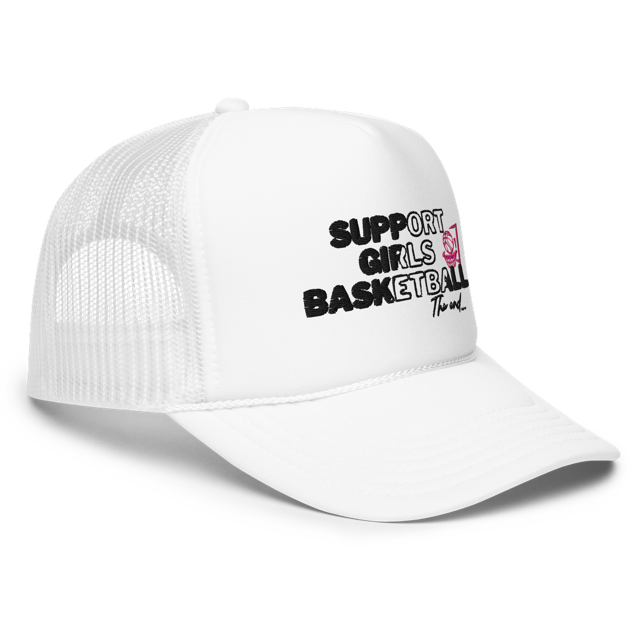 SUPPORT GIRLS BASKETBALL TRUCKER HAT
